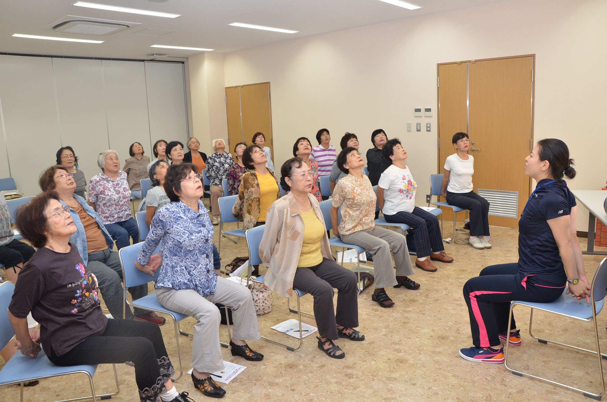 健康教室 楽しくイスでエクササイズ JA広島県女性組織協議会